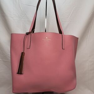 Kate Spade Reversable Pink/Brown Leather Tote Bag